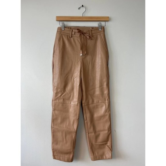 Cami NYC Adene Vegan Leather Elastic Waist Pant Women's Cortado Size: XXS NWOT - Picture 2 of 9